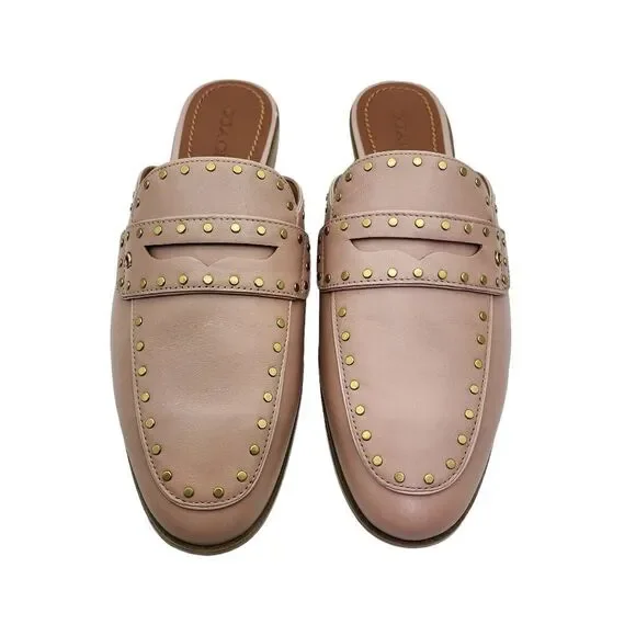 Coach Women's Fiona Leather Loafer Slide Shoes - 11B - Picture 3 of 10